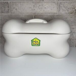 Pet Zone Bone-Shaped Toy/Treat Storage Bin w/ Lid